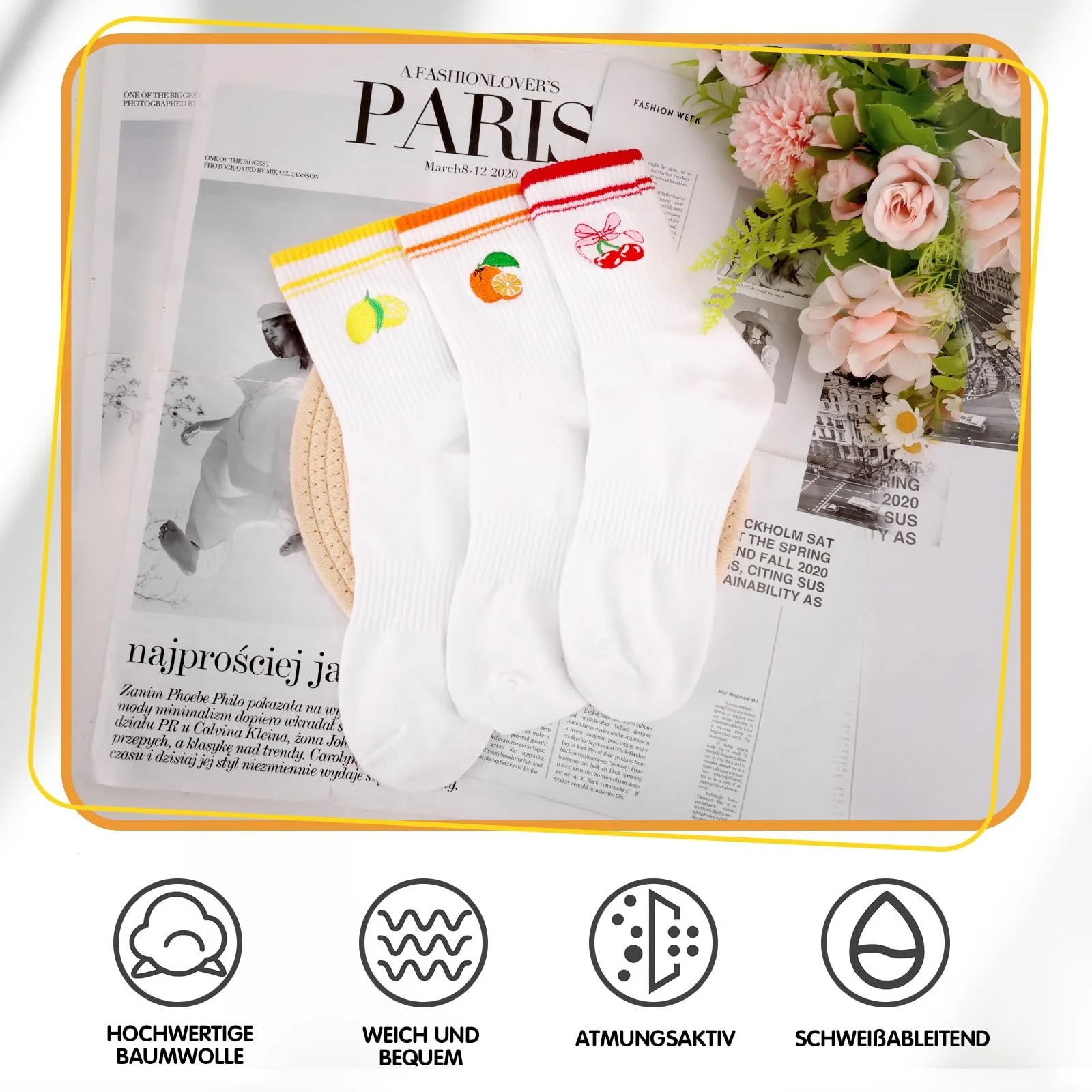 Тенісні шкарпетки 3 пари, розмір 36-42, фото №4