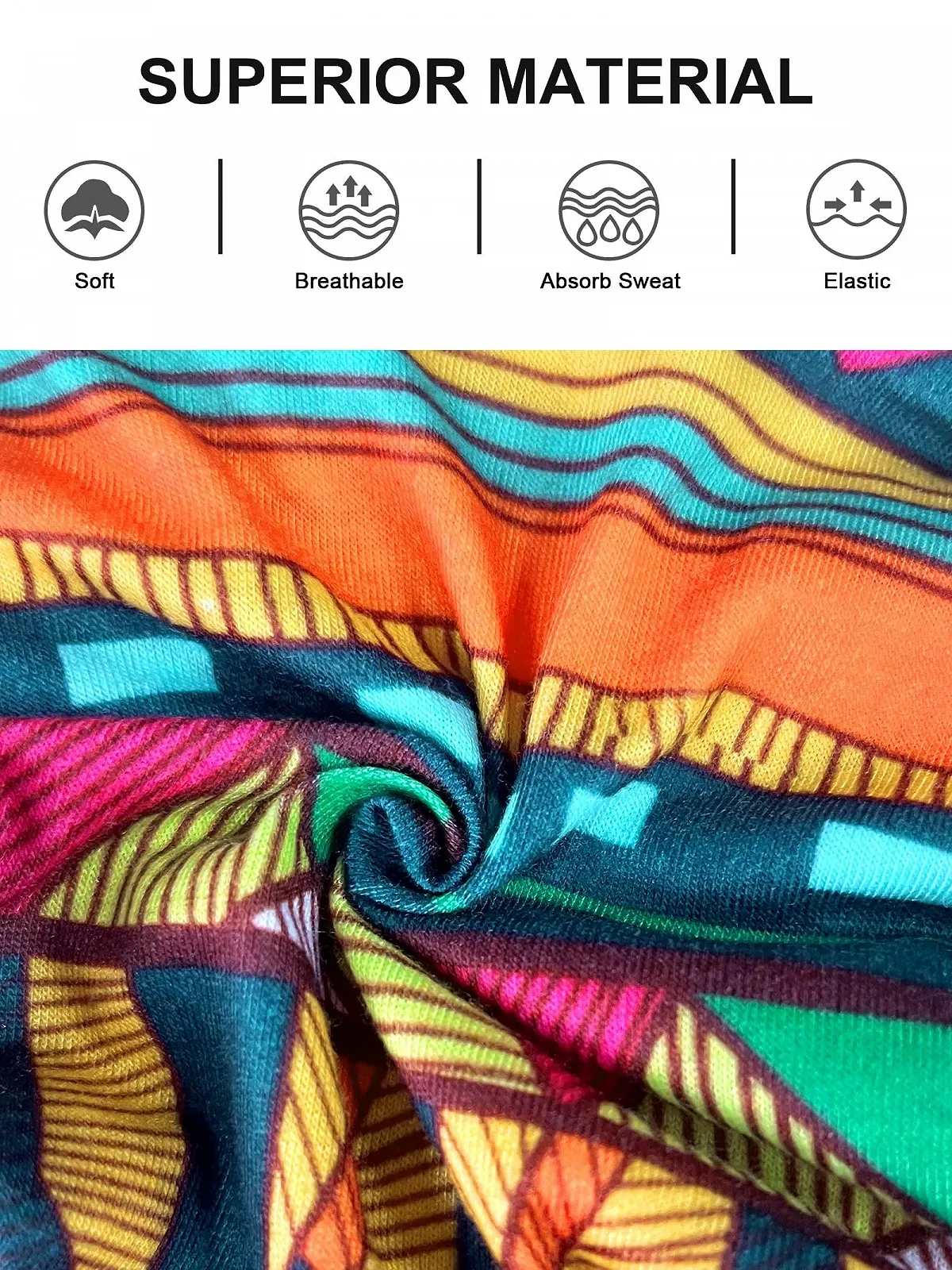 Еластичні літні пов'язки для волосся Жіночі Широкі, фото №4