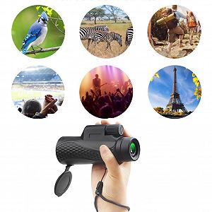 Монокуляр MRKU 10x42 високопродуктивний з тримачем для смартфона і штативом synthetic.ua - Фото 1