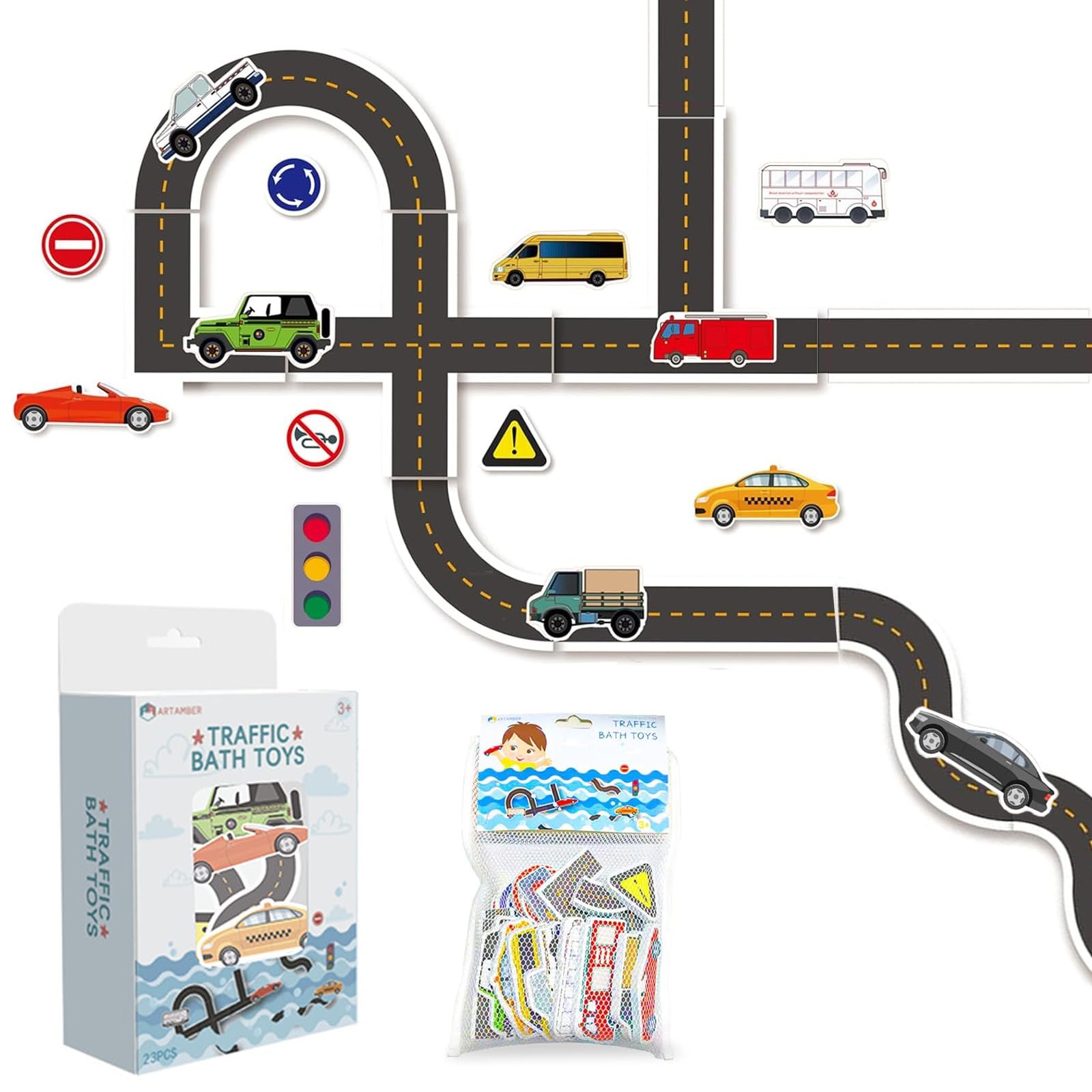 Игрушка для ванны 24 штуки Транспортные средства, фото №1