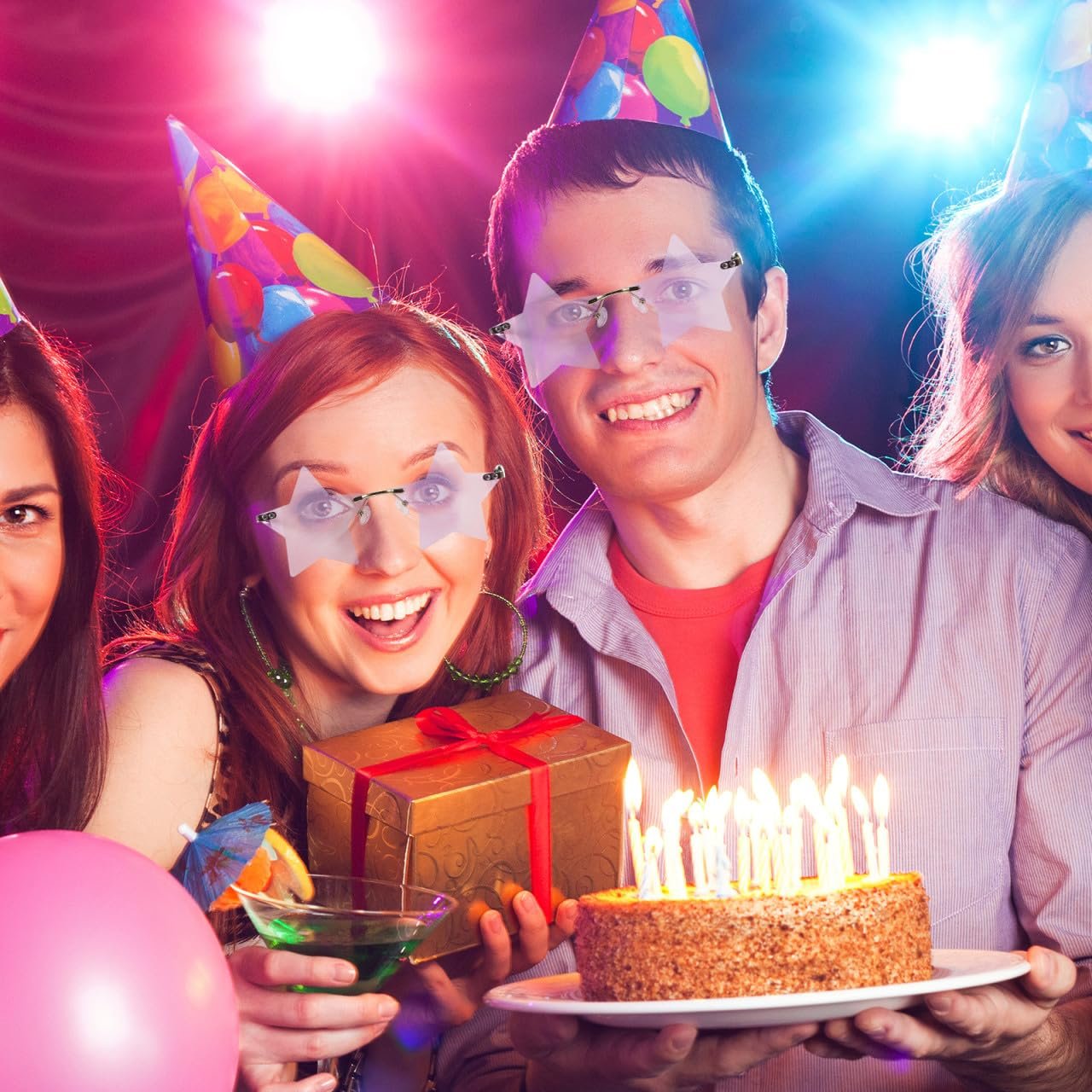 Сонцезахисні окуляри Пентаграма WOFASHPURET для костюмів, реквізит для вечірок для жінок, фото №7