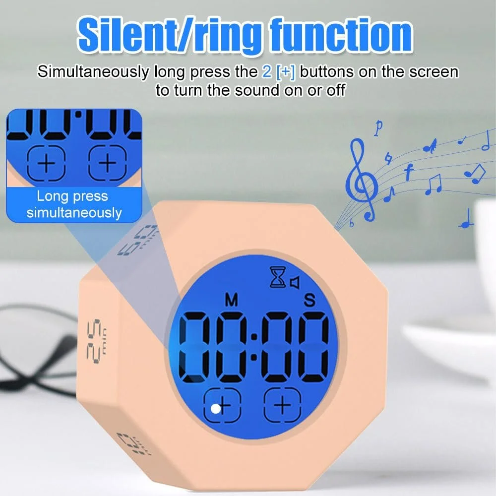 Кубический таймер Pomodoro Digital Visual Cube Timer Сенсорный LCD, фото №5 Кубический таймер Pomodoro Digital Visual Cube Timer Сенсорный LCD, фото №5