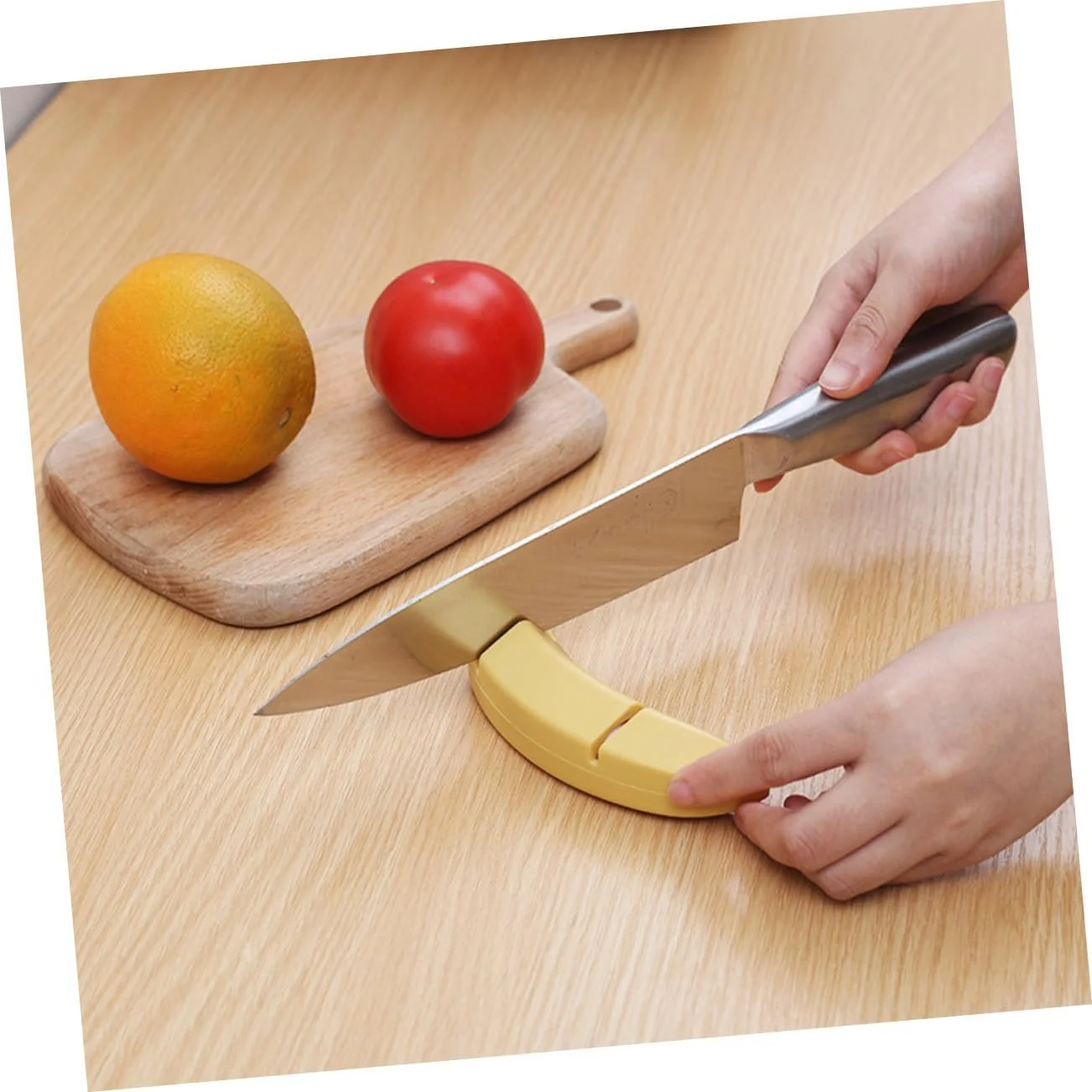 Точилка для кухонных ножей SOIMISS Набор 2 шт. Форма банана Эргономичная Нескользящая, фото №6