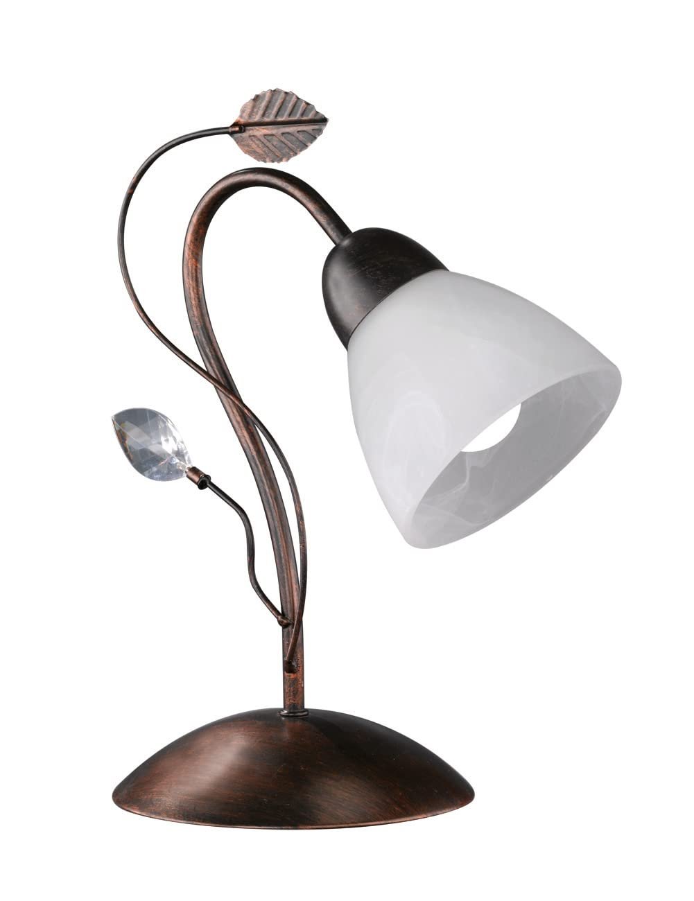 Настільна лампа Trio Leuchten Traditional 500700128 Металева E14 27 x 16 x 32 см Іржавий/Білий, фото №1