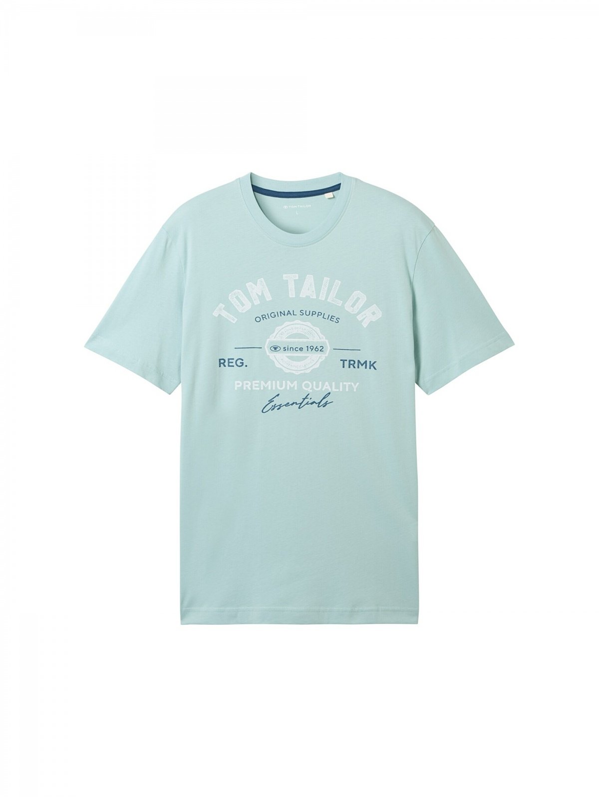 Футболка  LOGO TEE MEN'S  1037735ХХ30463 Tom Tailor Блакитний 2XL, фото №5