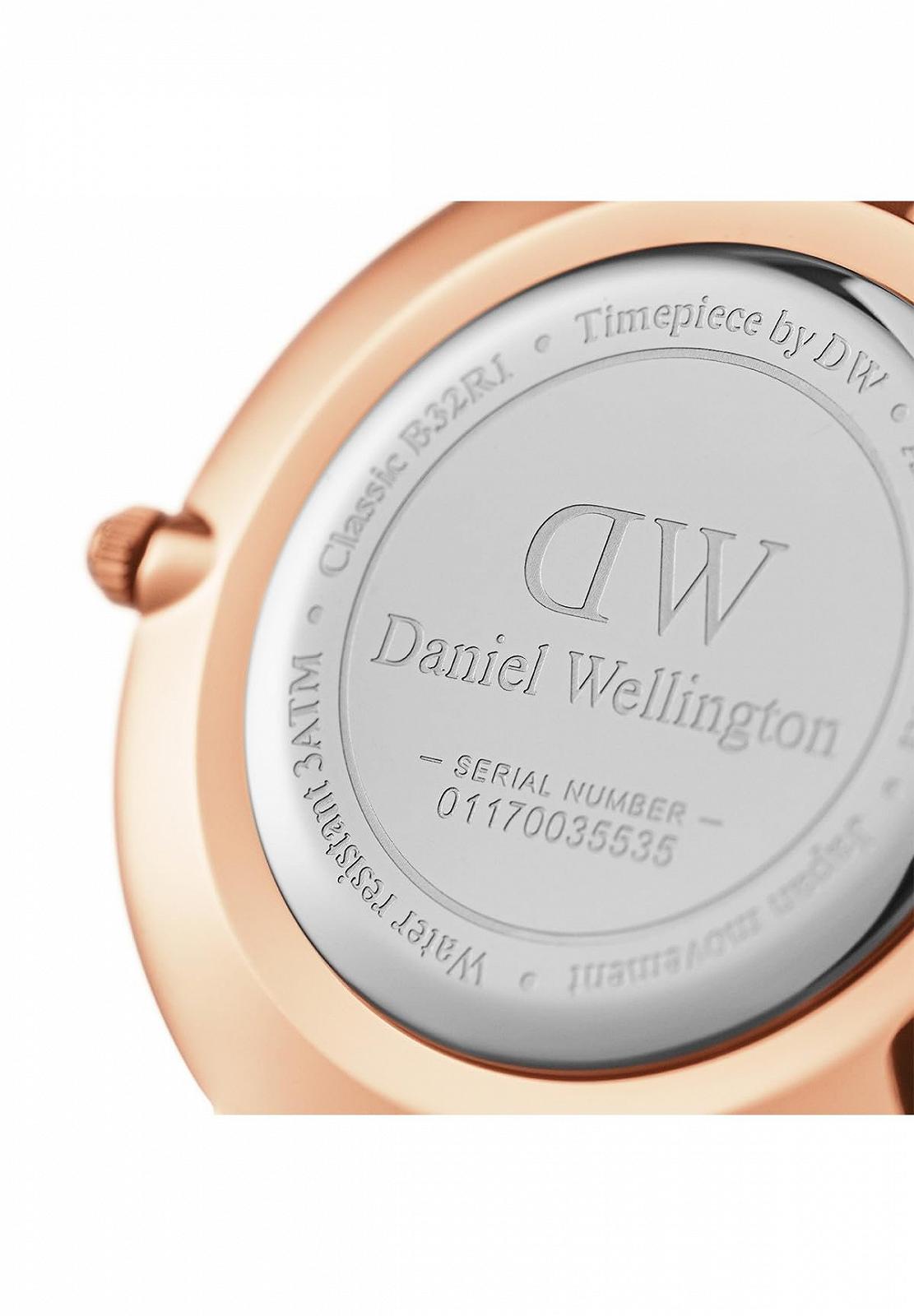 Женские часы Daniel Wellington Petite Cornwall Black/Rose Gold 28мм NATO, фото №4