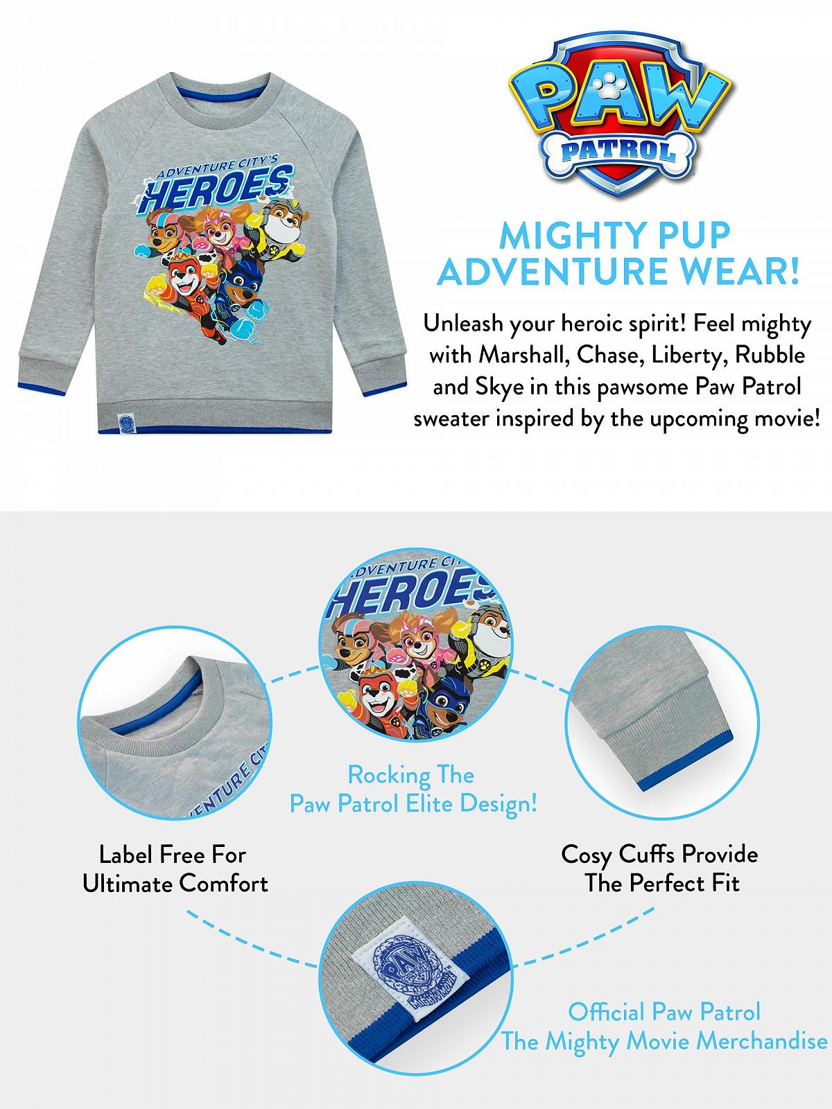 Джемпер PAW PATROL для хлопчиків The Mighty Movie, фото №5