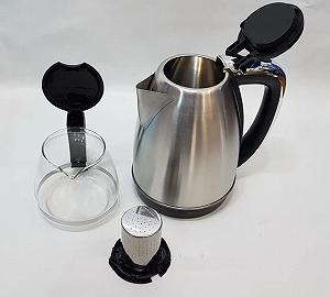 Комплект электрочайник с заварником на подставке из нержавеющей стали Rainberg RB-2504 synthetic.ua - Фото 1