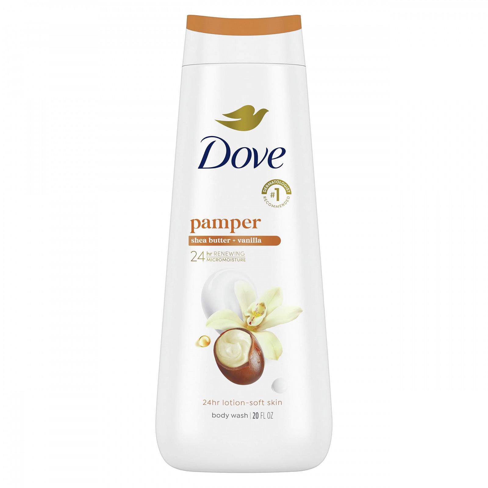 Гель для душу Dove Purely Pampering Shea Butter with Warm Vanilla 22 oz, фото №1