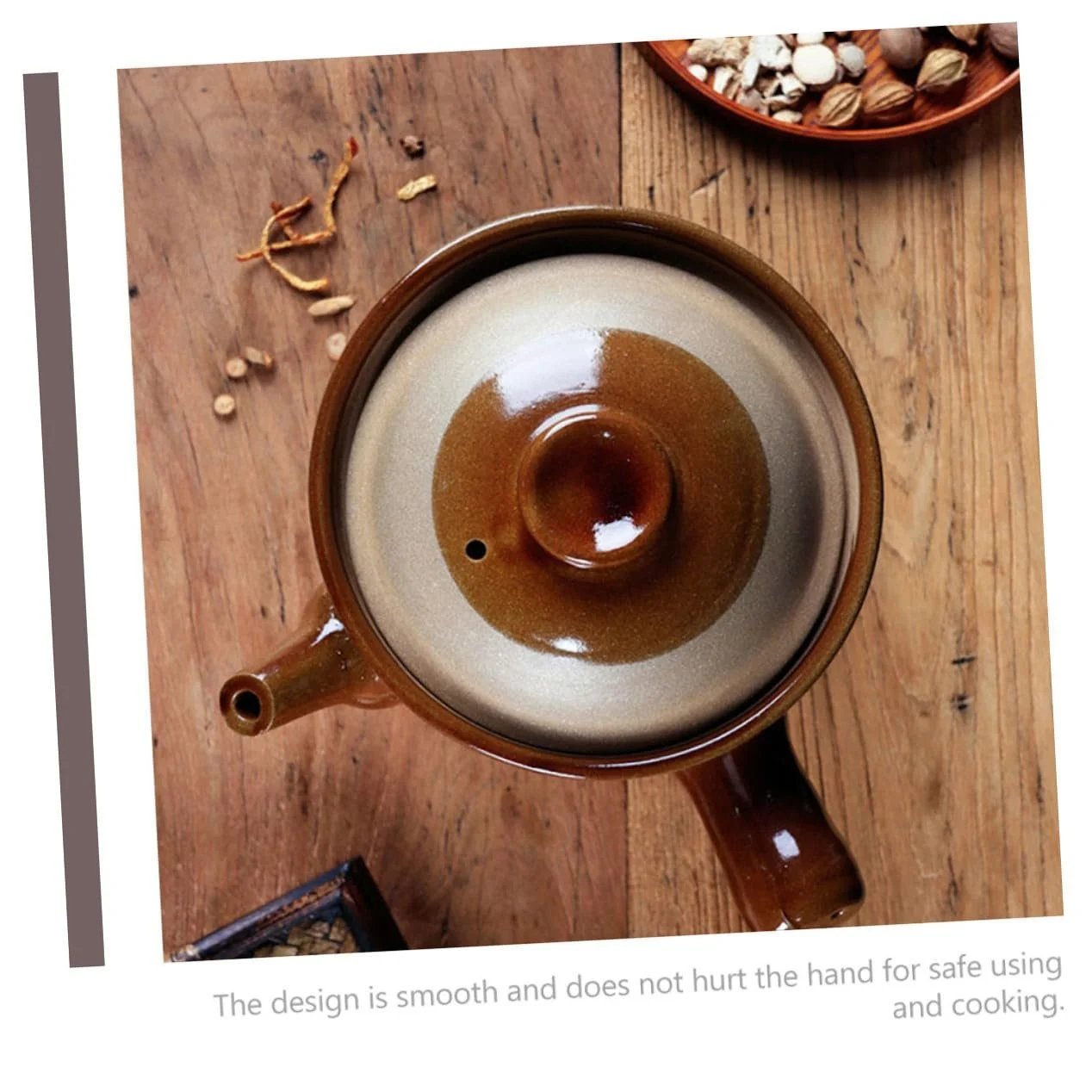 Горшок керамический с крышкой термостойкий для китайской медицины и супов, фото №7