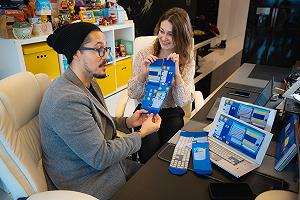 Шкарпетки Rainbow Socks Laptop Box - Жіночі Чоловічі - 2 Пари - Фото 1