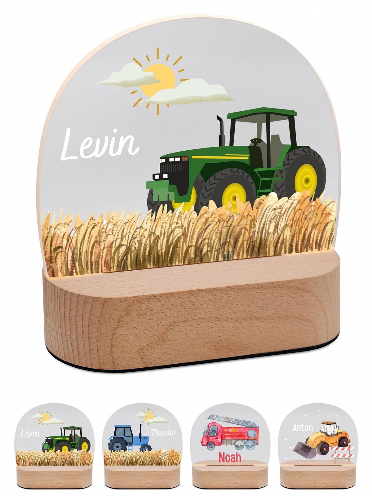 Настільна лампа Bärenfreunde® Персоналізована нічна дитяча Світильник для немовлят Трактор зелений, фото №1 Настільна лампа Bärenfreunde® Персоналізована нічна дитяча Світильник для немовлят Трактор зелений, фото №1