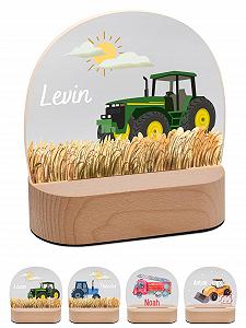 Купити Настільна лампа Bärenfreunde® Персоналізована нічна дитяча Світильник для немовлят Трактор зелений - Фото 1 Настільна лампа Bärenfreunde® Персоналізована нічна дитяча Світильник для немовлят Трактор зелений - Фото 1