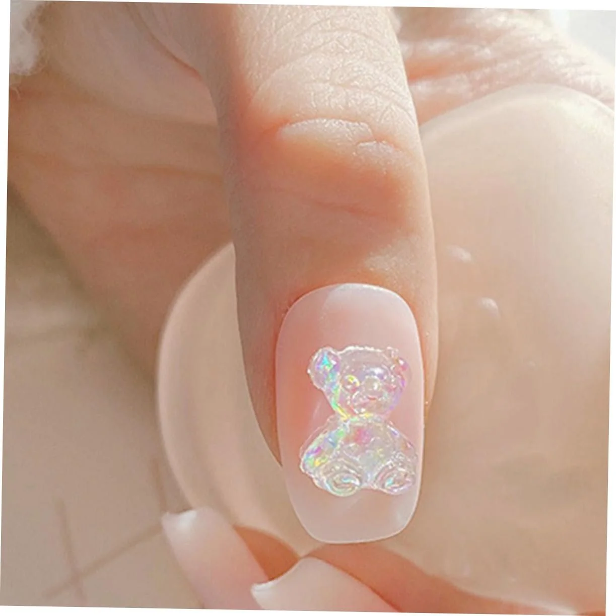 Украшения для ногтей Форма мишек 100 шт. Разноцветные смоляные украшения для ногтей, фото №9