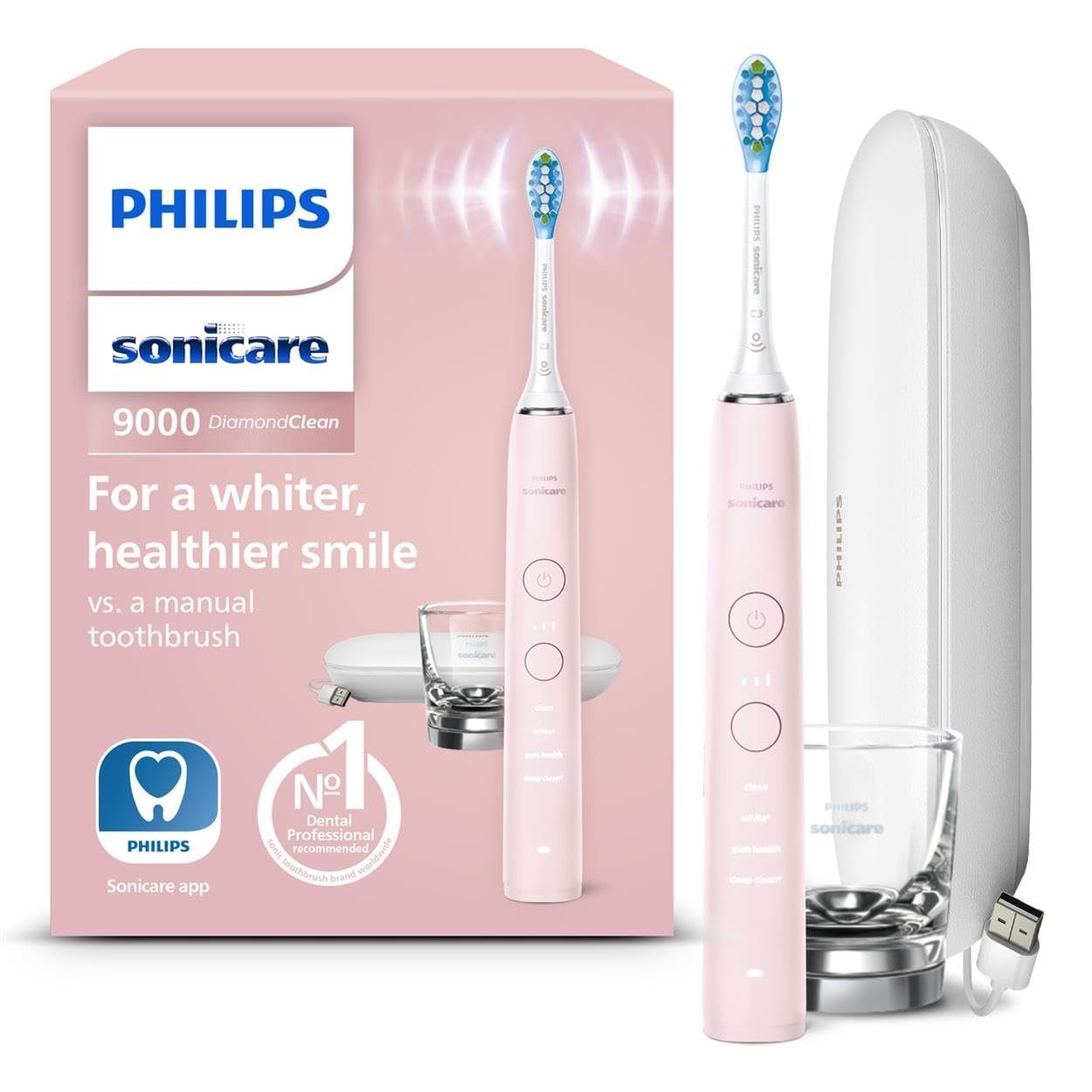 Зубная щетка электрическая Philips Sonicare Diamondclean 9000, фото №1