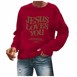 Свитшот Женский с принтом, с длинными рукавами Осень, Спортивный Пуловер Женский Oversized Черный с принтом, Пуловер Женский с круглым вырезом без капюшона Повседневный Теплый Лонгслив Зимний Свитер Свитшоты Топы - Фото 1