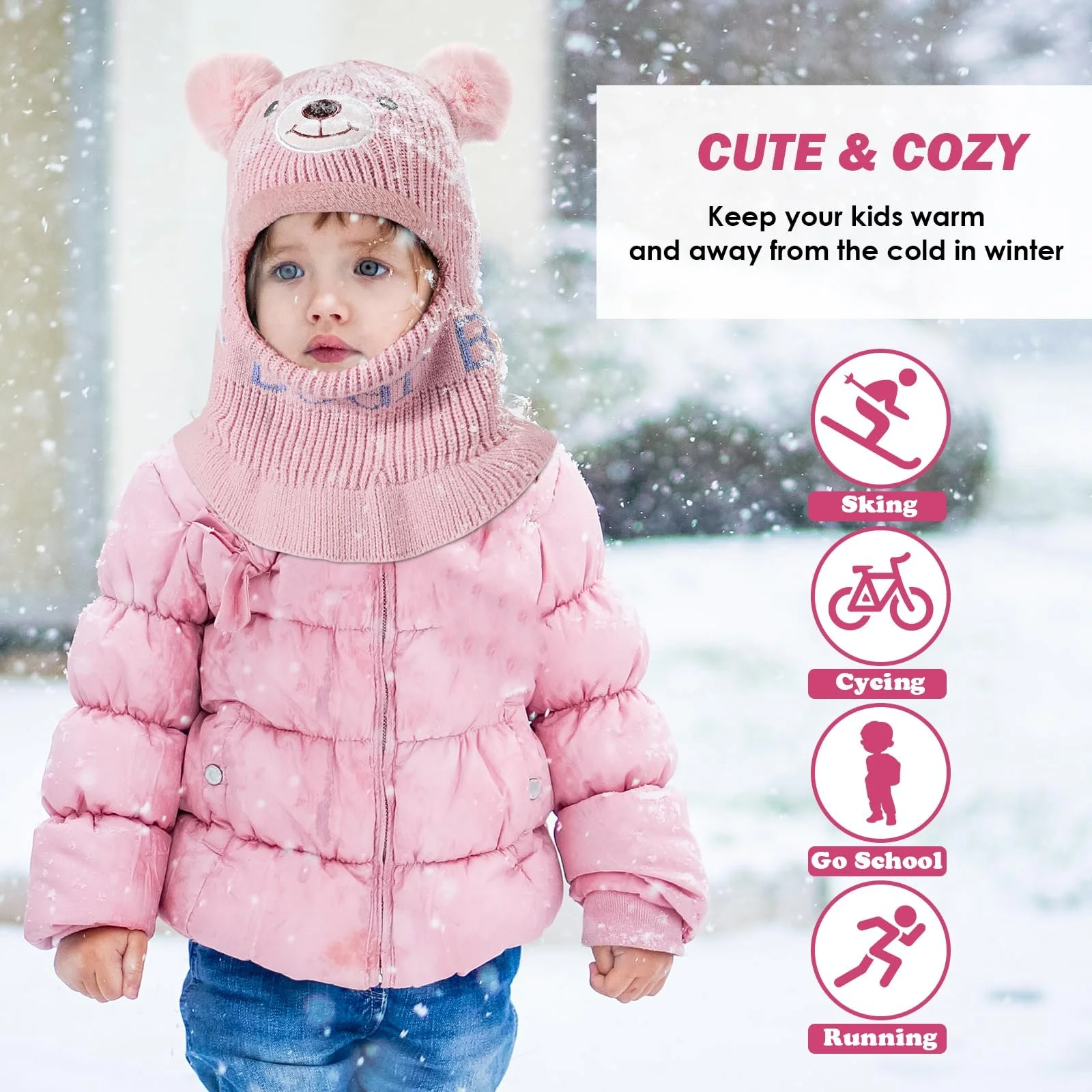 Детская шапка AYPOW Слип-он, теплая, фото №4 Детская шапка AYPOW Слип-он, теплая, фото №4