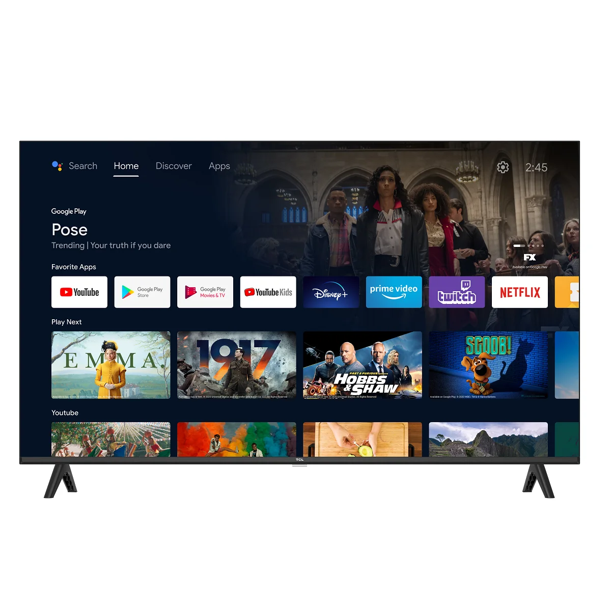 Телевізор 40" TCL 40S5401A / Full HD / 60 Гц / LCD / Smart TV / Wi-Fi / Bluetooth / T2, фото №1 Телевізор 40" TCL 40S5401A / Full HD / 60 Гц / LCD / Smart TV / Wi-Fi / Bluetooth / T2, фото №1