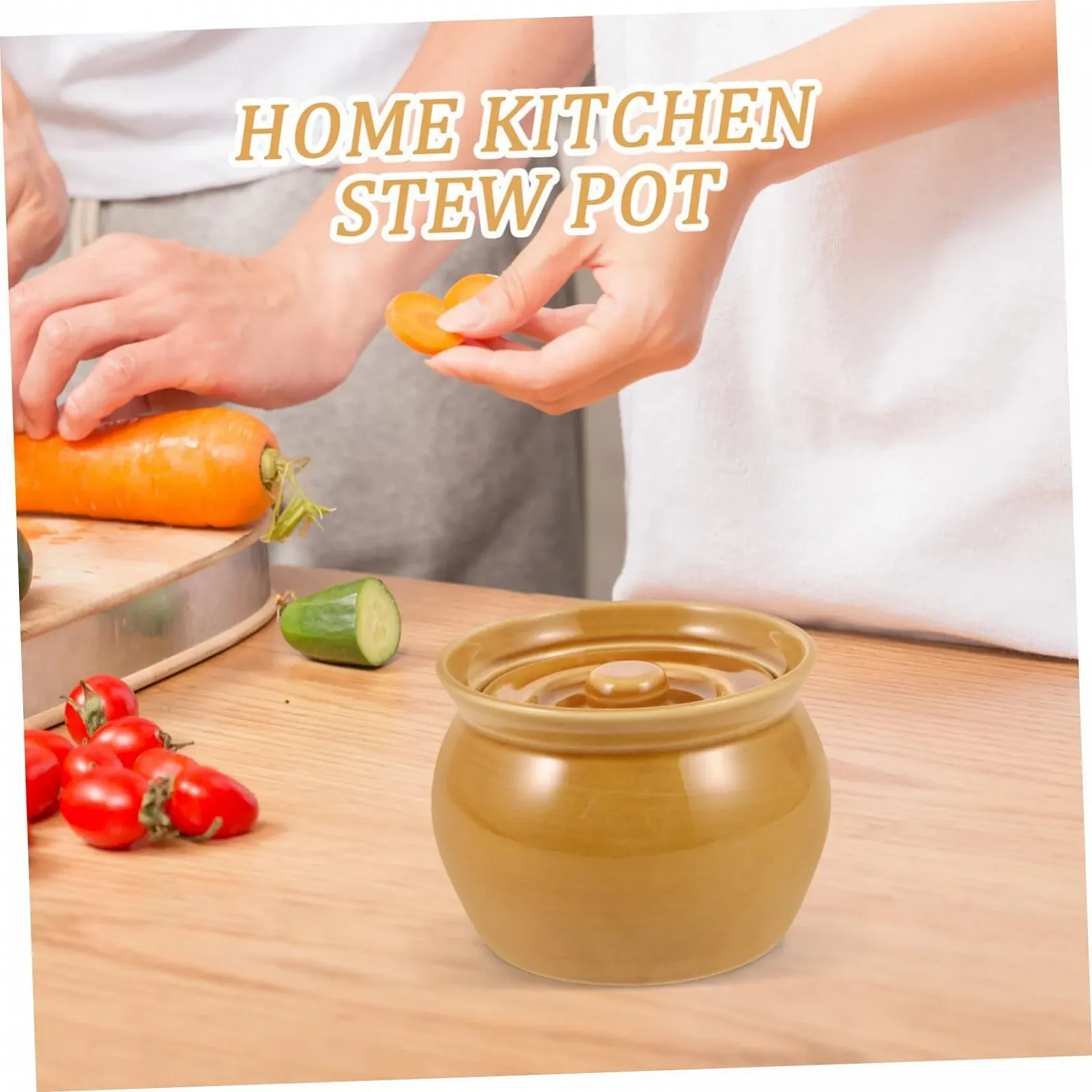 Набор горшков для тушения Alipis 4 шт. керамических с крышками маленькие, фото №9