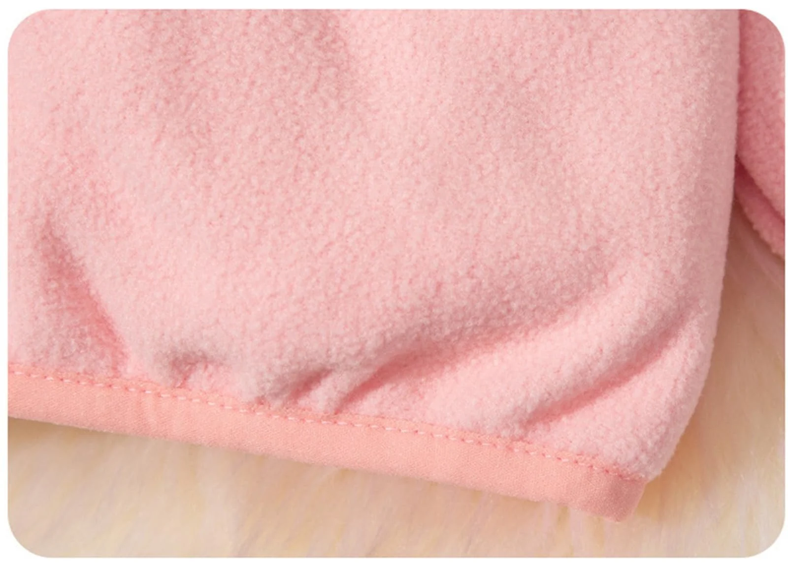 Куртка стеганая для девочек - для малышей, детей, маленьких девочек и мальчиков, верхняя одежда с мишкой, теплая флисовая зимняя куртка на молнии, фото №4 Куртка стеганая для девочек - для малышей, детей, маленьких девочек и мальчиков, верхняя одежда с мишкой, теплая флисовая зимняя куртка на молнии, фото №4