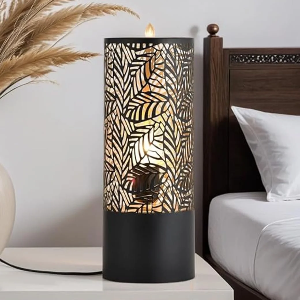 Настільна лампа Marrakech Verdure 34 см Метал Black Gold E27, фото №1