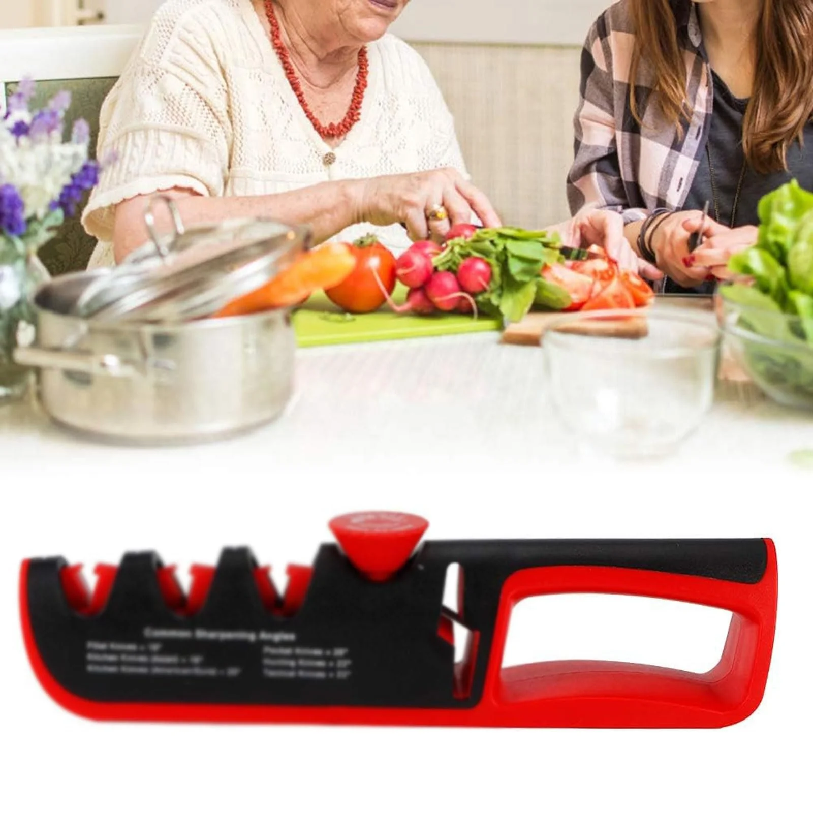 Точилка для ножів та ножиць 4 в 1 багатофункціональна регульована, фото №6 Точилка для ножів та ножиць 4 в 1 багатофункціональна регульована, фото №6