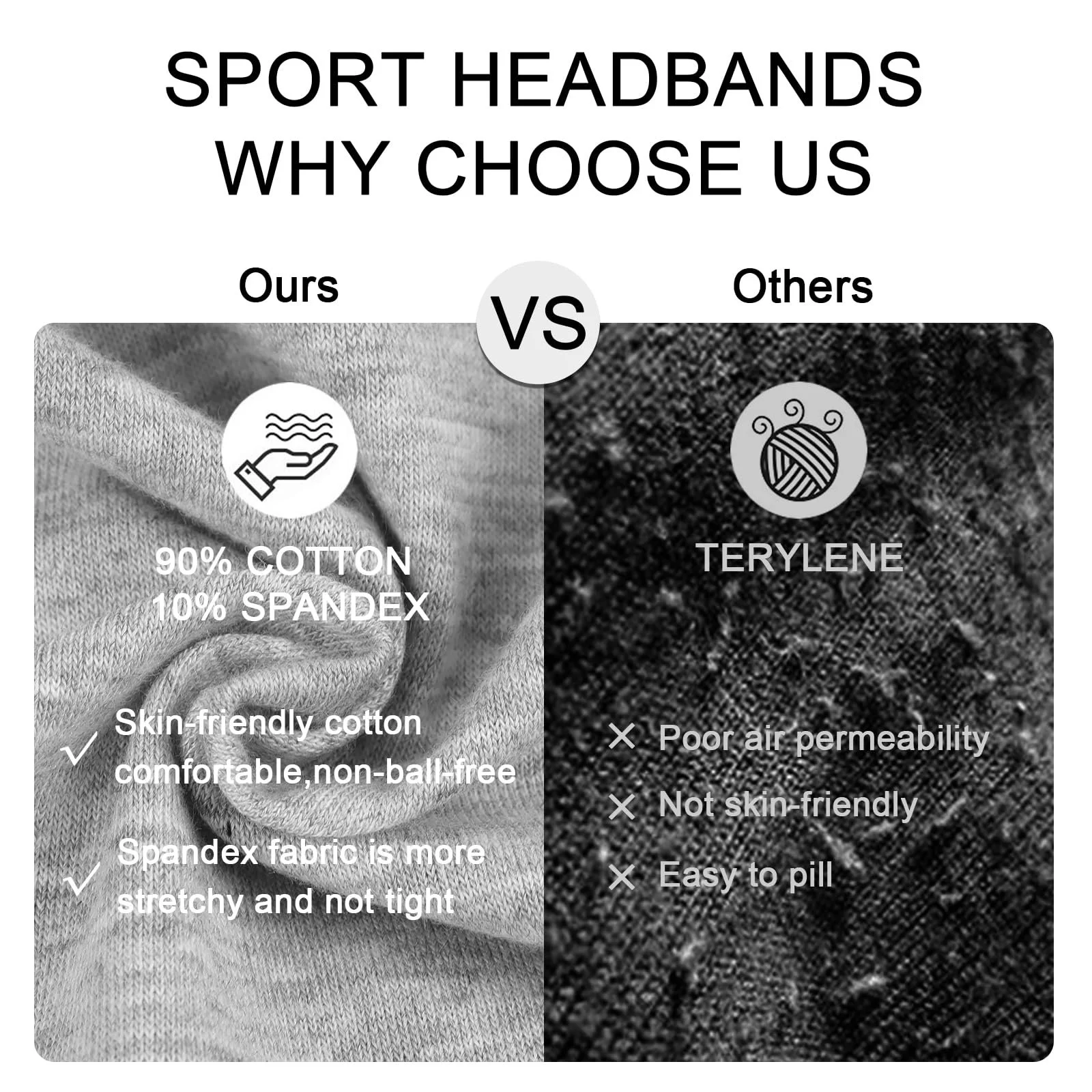 Спортивна Пов'язка на Голову Blooms Жіноча Бавовняна, фото №4