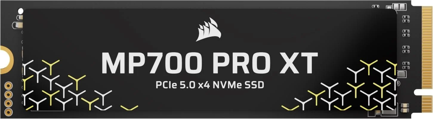 SSD Corsair MP700 PRO XT 1 ТБ PCIe 5.0 NVMe M.2 Black, фото №1 SSD Corsair MP700 PRO XT 1 ТБ PCIe 5.0 NVMe M.2 Black, фото №1