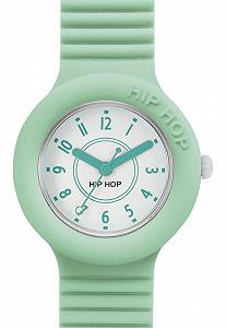 Годинник HIP-HOP Numbers Collection Mono-Colour Білий циферблат 3 стрілки Кварцовий механізм Зелений силіконовий ремінець HWU0633 synthetic.ua - Фото 1