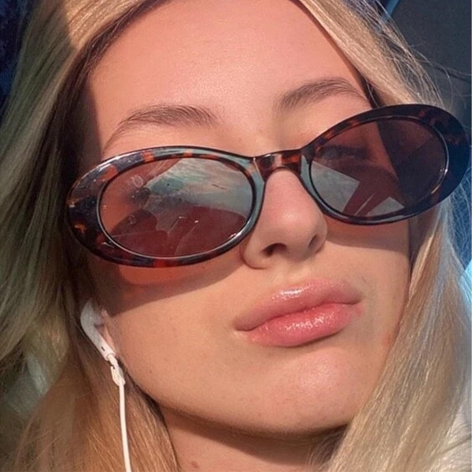 Солнцезащитные очки Thoquene Ретро Женские Защитные, бежевый, фото №6