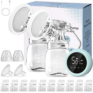 Подвійний електричний молоковідсмоктувач 3 Режими 9 Рівнів всмоктування - Фото 1