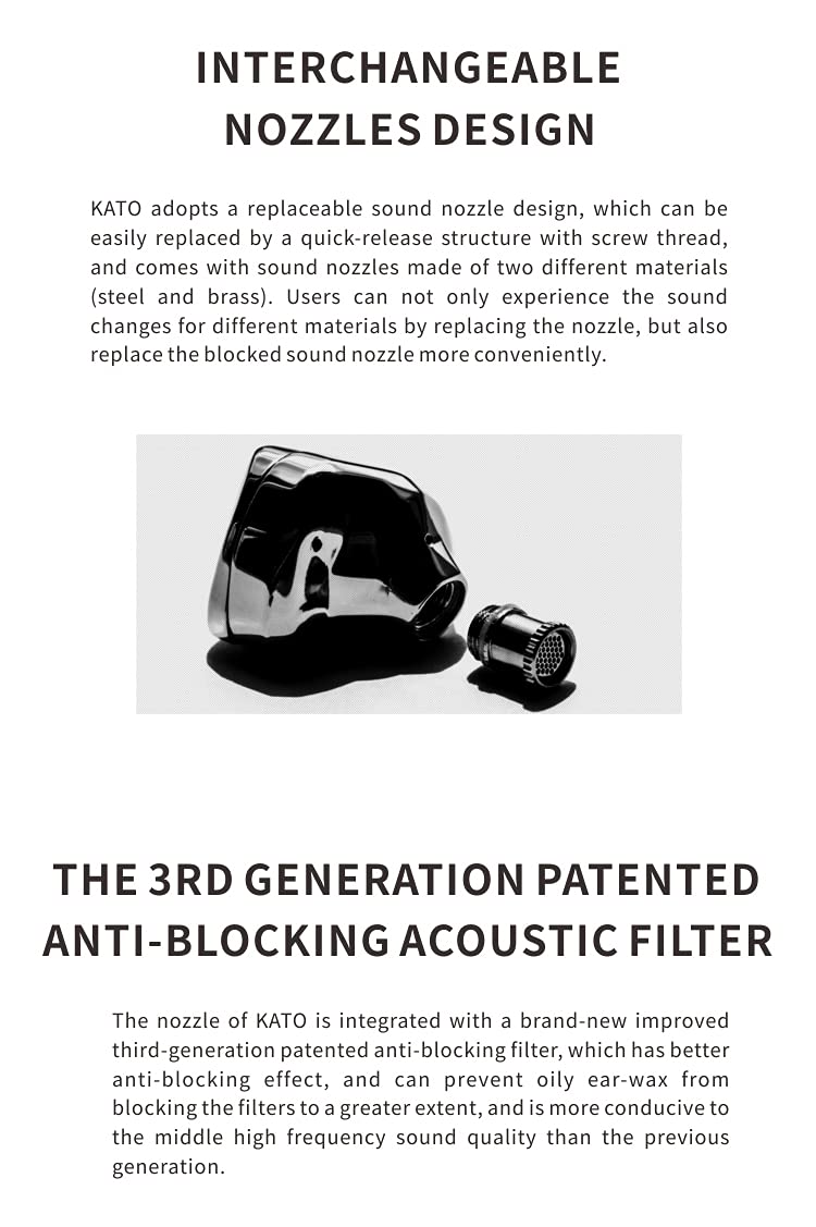 Наушники Moondrop Kato Динамические Вставные Сменный сопло Зеркально Серебристый, фото №3 Наушники Moondrop Kato Динамические Вставные Сменный сопло Зеркально Серебристый, фото №3