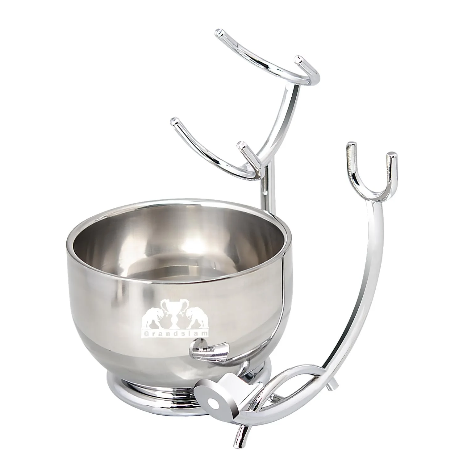 Набор для бритья Grandslam (подставка и чаша) Stainless Steel, фото №2