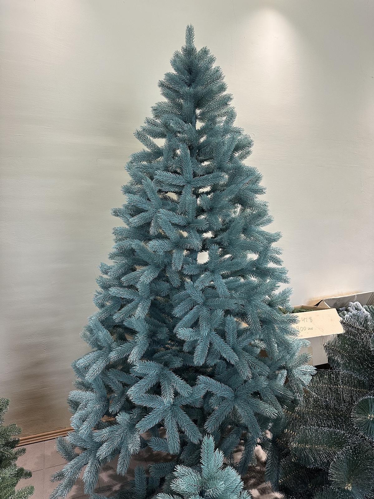 🎄 Ялинка штучна "Буковельська Зелена Блакитна Засніжена V8" Ялинка лита, фото №6