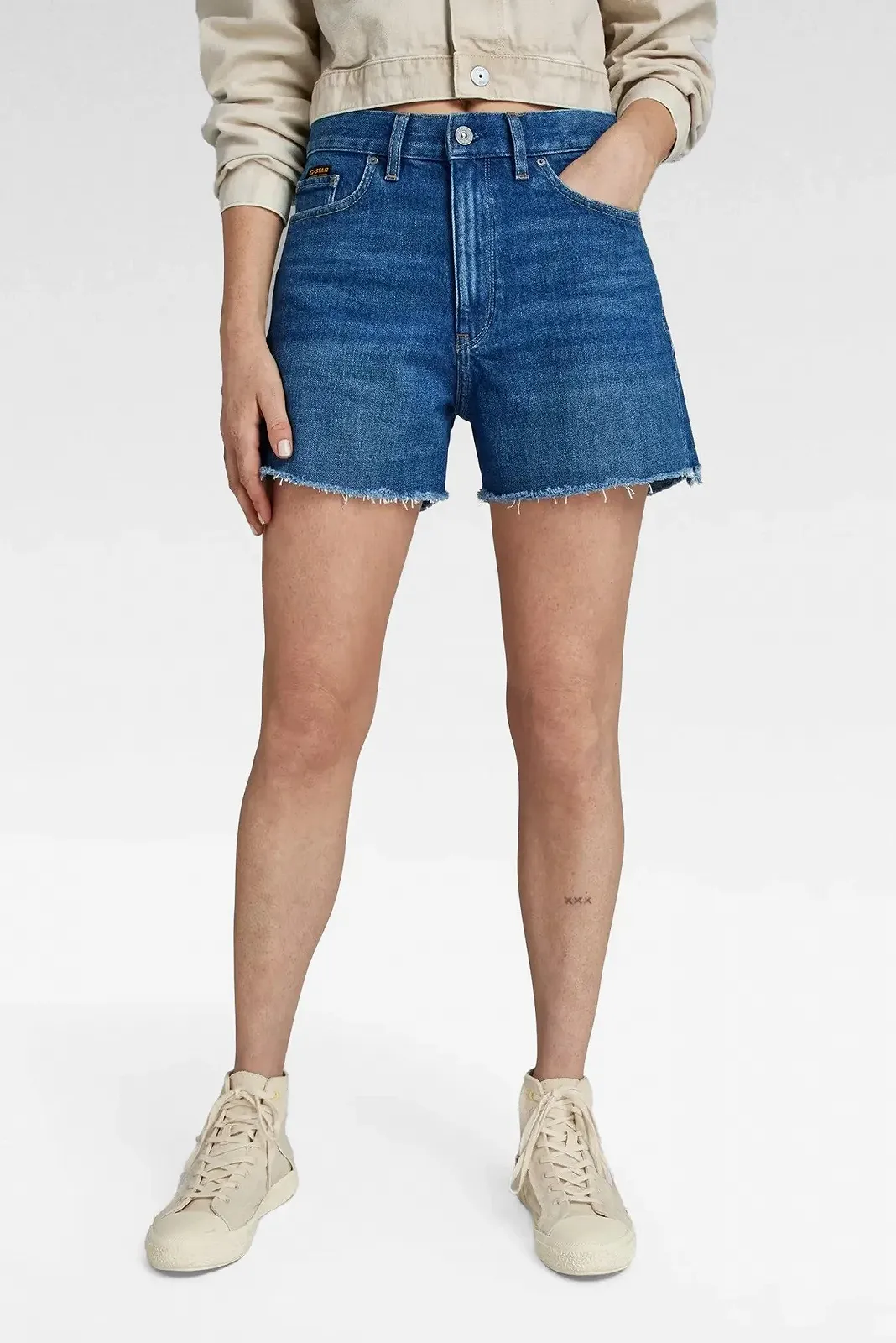 Женские джинсовые шорты  G-Star RAW High Short raw edge - 27, фото №1