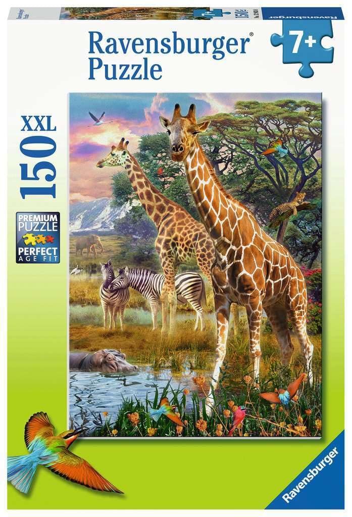 Детский пазл Ravensburger XXL 12943 Colourful Savannah 150 деталей, фото №1