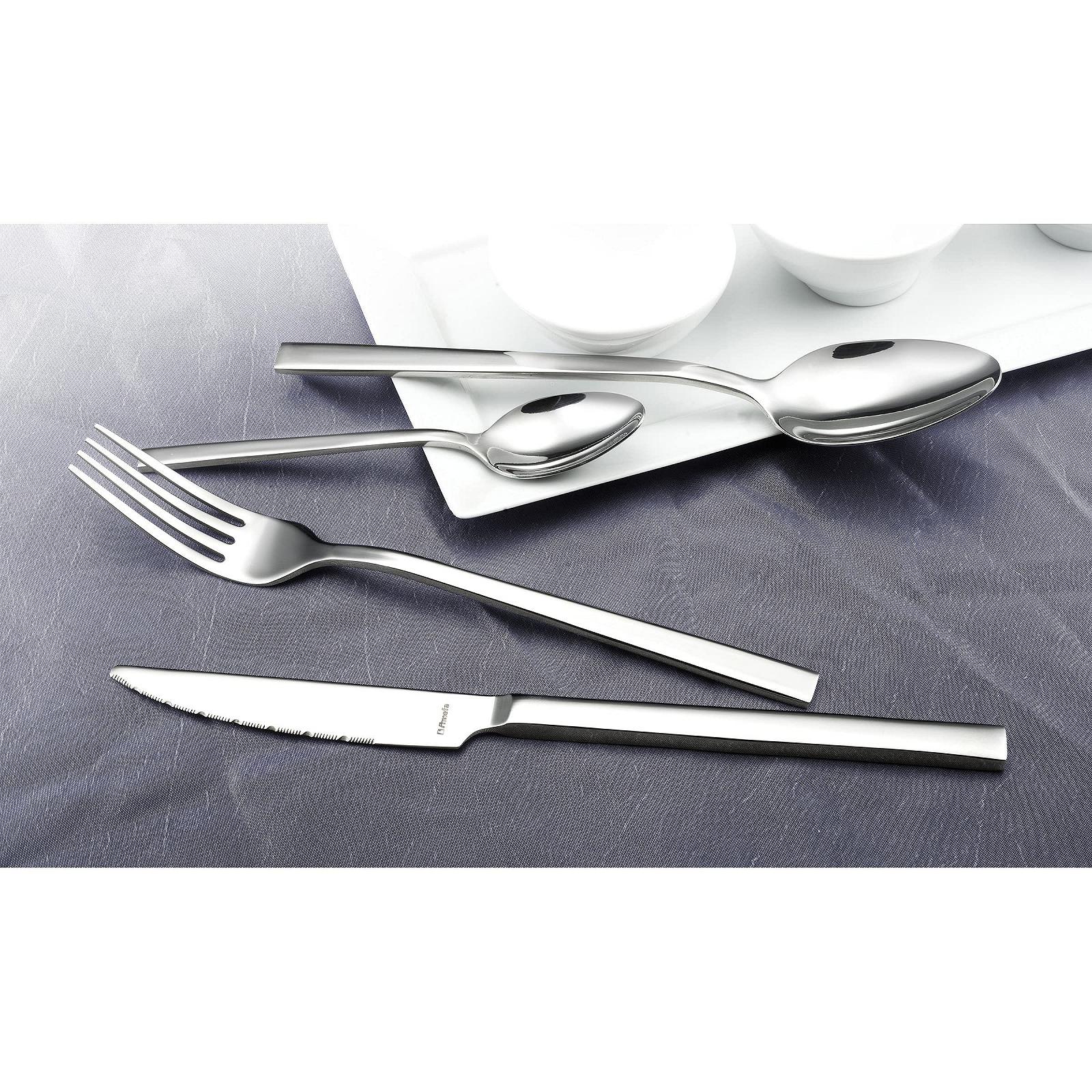 Набор столовых приборов Amefa Figure, нержавеющая сталь, прямой, элегантный, нож с микро-зубчатым лезвием, 24 шт., фото №5 Набор столовых приборов Amefa Figure, нержавеющая сталь, прямой, элегантный, нож с микро-зубчатым лезвием, 24 шт., фото №5