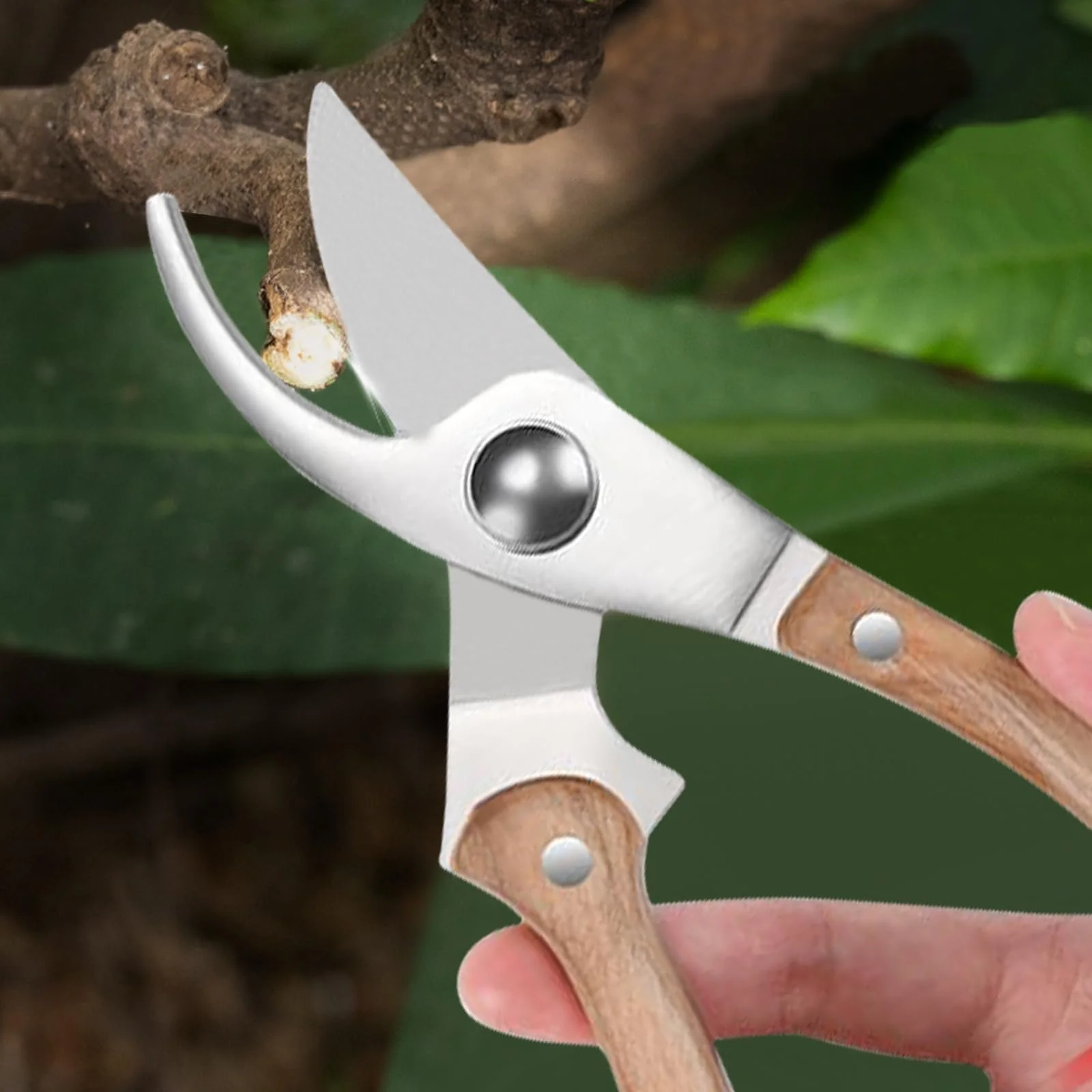 Секатор ZoRoll Bypass Ergonomic Steel 188.2 г (M) Колір дерева, фото №7