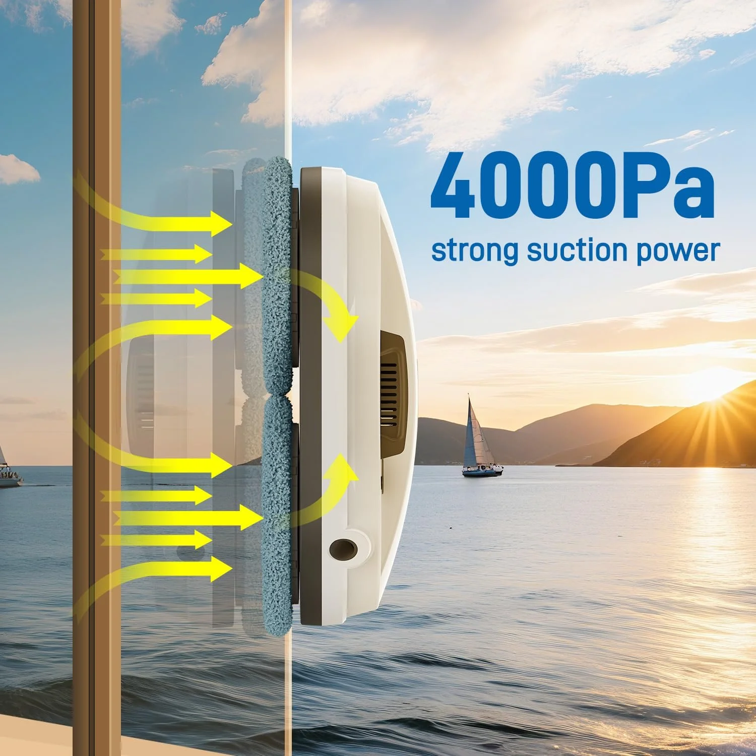 Робот для миття вікон iDEEBO з автоматичним розпилювачем води, інтелектуальною навігацією, електричний робот для миття вікон для внутрішніх і зовнішніх вікон, скла, плитки, фото №4 Робот для миття вікон iDEEBO з автоматичним розпилювачем води, інтелектуальною навігацією, електричний робот для миття вікон для внутрішніх і зовнішніх вікон, скла, плитки, фото №4