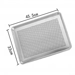 Противень для выпечки анодированный алюминиевый перфорированный synthetic.ua - Фото 1