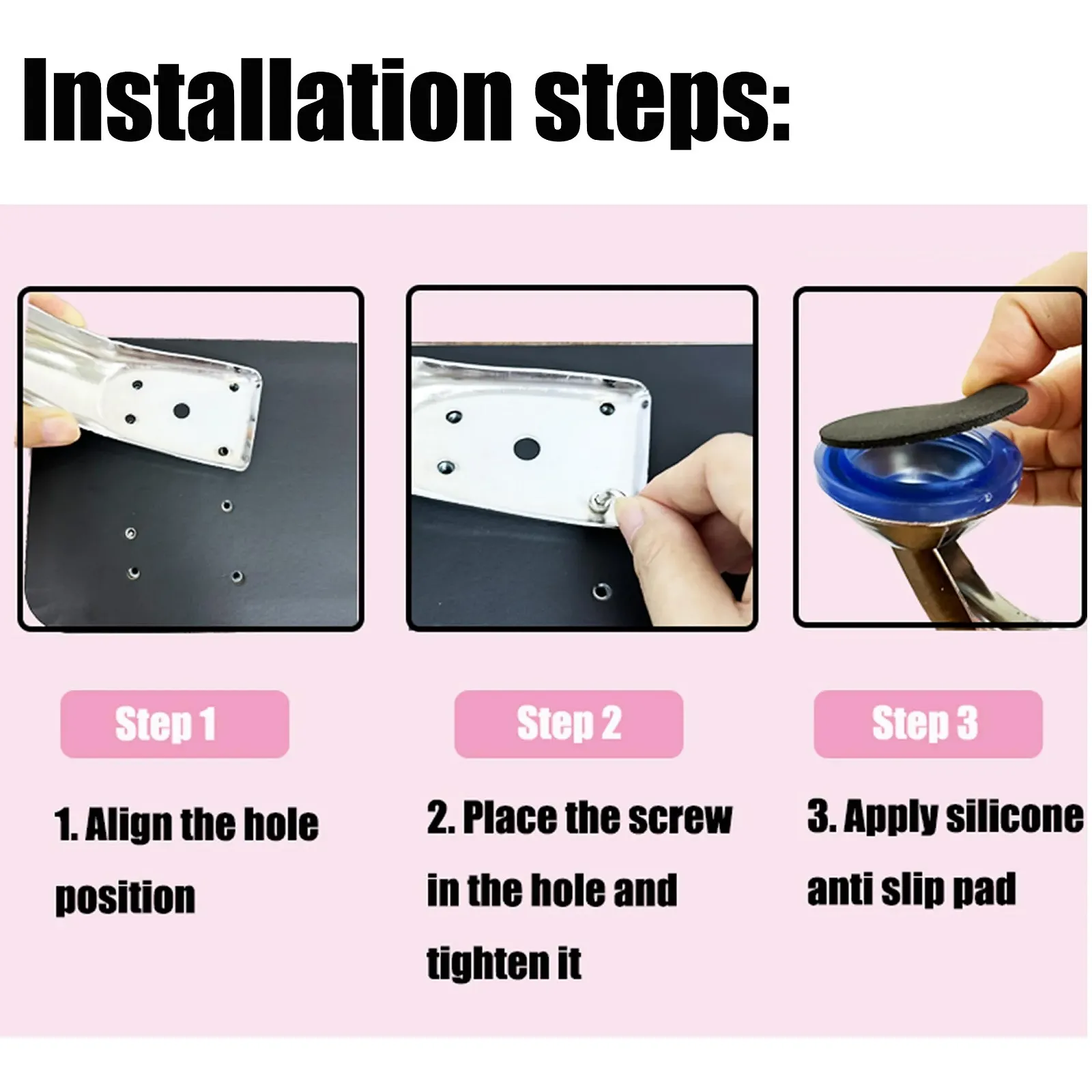 Підставка для рук манікюрна, шкіряна, водонепроникна та нековзка, складна, фото №6