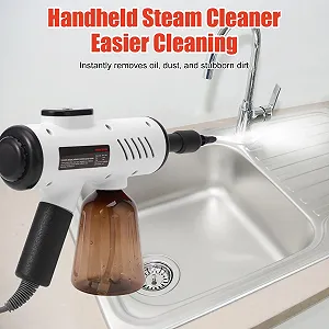 Пароочисник ручний портативний 1200 W 3 рівні температури Цифровий дисплей Білий EU ціна на synthetic.ua - Фото 1 Пароочисник ручний портативний 1200 W 3 рівні температури Цифровий дисплей Білий EU synthetic.ua - Фото 1