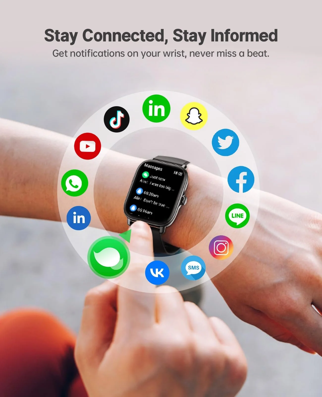 Смартгодинник для чоловіків та жінок з функцією відповіді/здійснення дзвінків, сенсорний екран 4,9 см, фото №3 Смартгодинник для чоловіків та жінок з функцією відповіді/здійснення дзвінків, сенсорний екран 4,9 см, фото №3