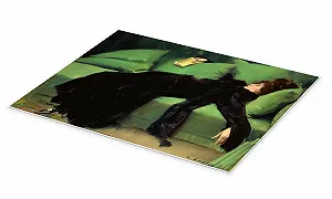 Постер Ramon Casas i Carbó After the Ball 70 x 50 см Зеленый synthetic.ua - Фото 1