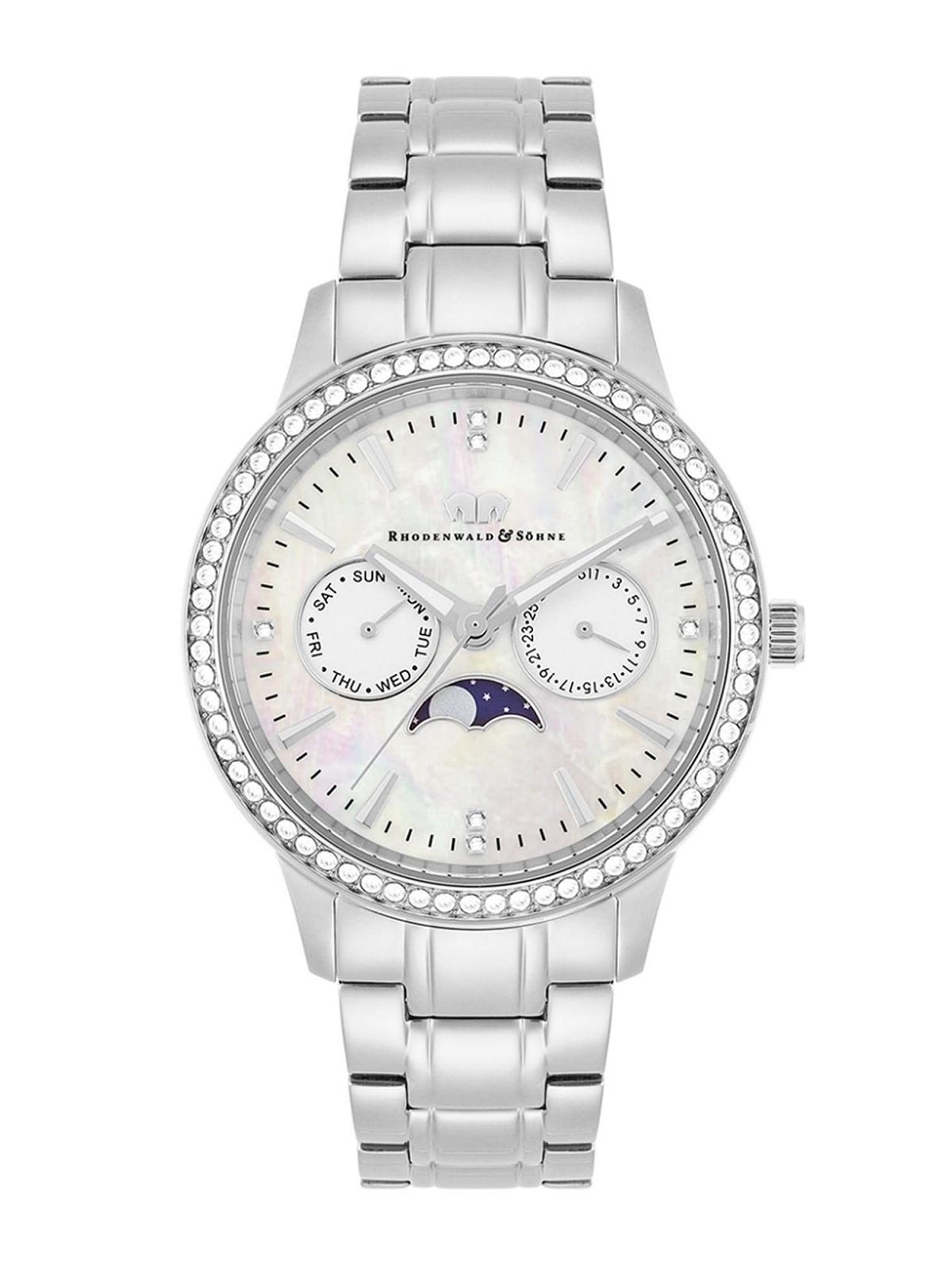 Жіночий годинник Rhodenwald & Söhne 10010436 Аналоговий Кварцовий Мультифункціональний Браслет з нержавіючої сталі, фото №1