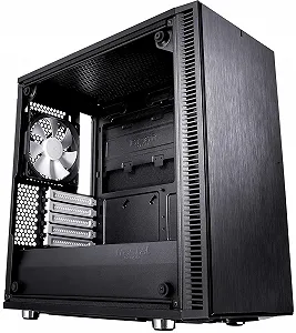 Корпус Fractal Design Define Mini C TG / без БЖ / Mini-Tower / mATX / Tempered Glass / 2x120mm Fans / USB 3.0 / Чорний synthetic.ua - Фото 1