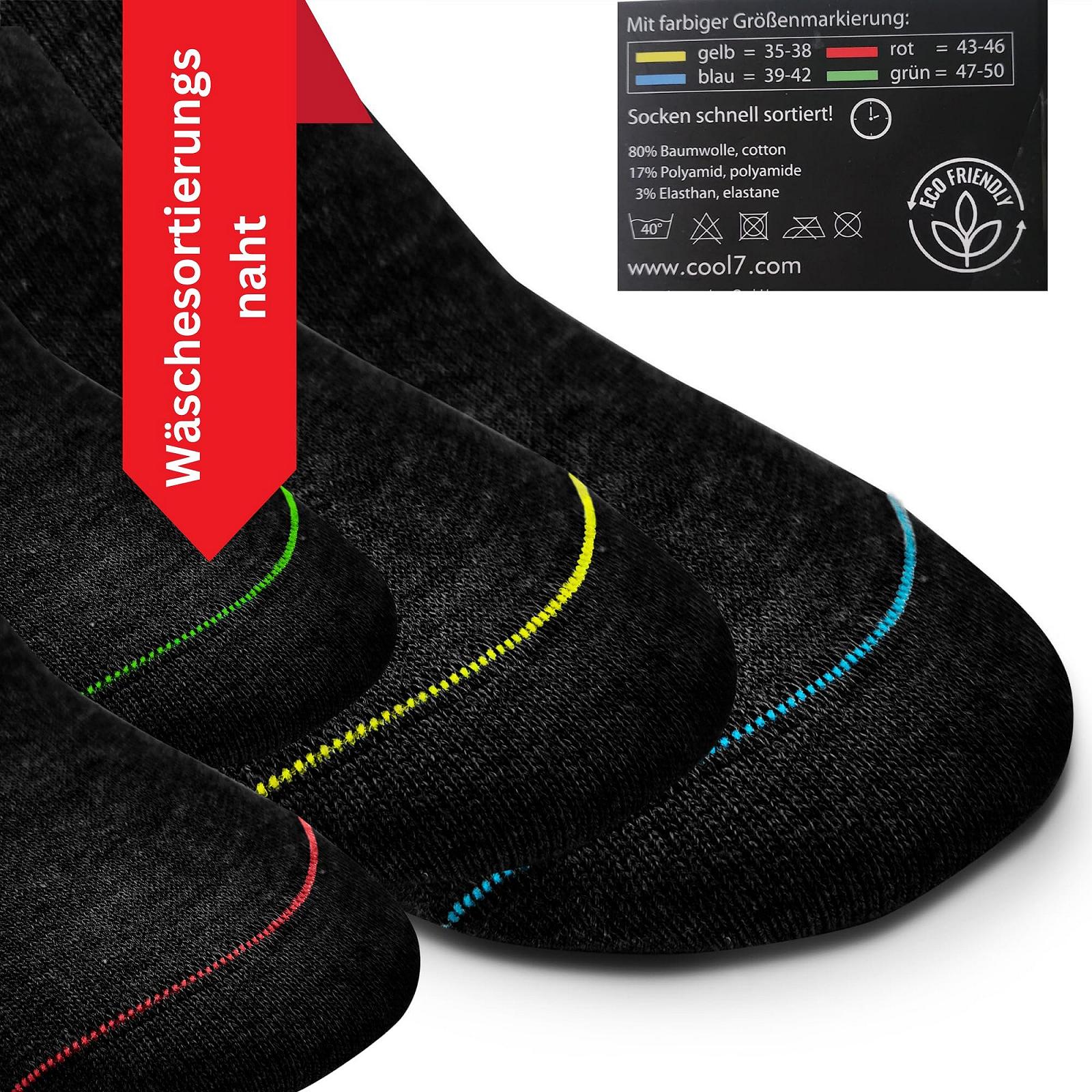 Женские носки Черный, 10 пар, размер 35-38, с комфортным поясом без швов, фото №2