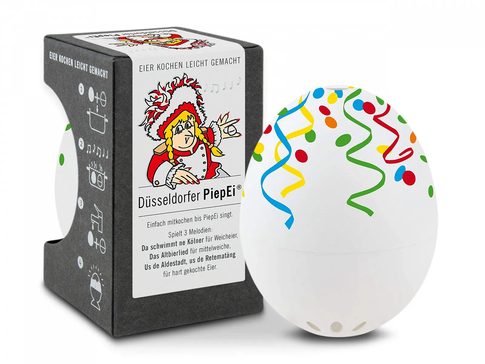 Таймер для яиц Brainstream BeepEgg Düsseldorf Мелодии Цветной пятнистый, фото №1 Таймер для яиц Brainstream BeepEgg Düsseldorf Мелодии Цветной пятнистый, фото №1