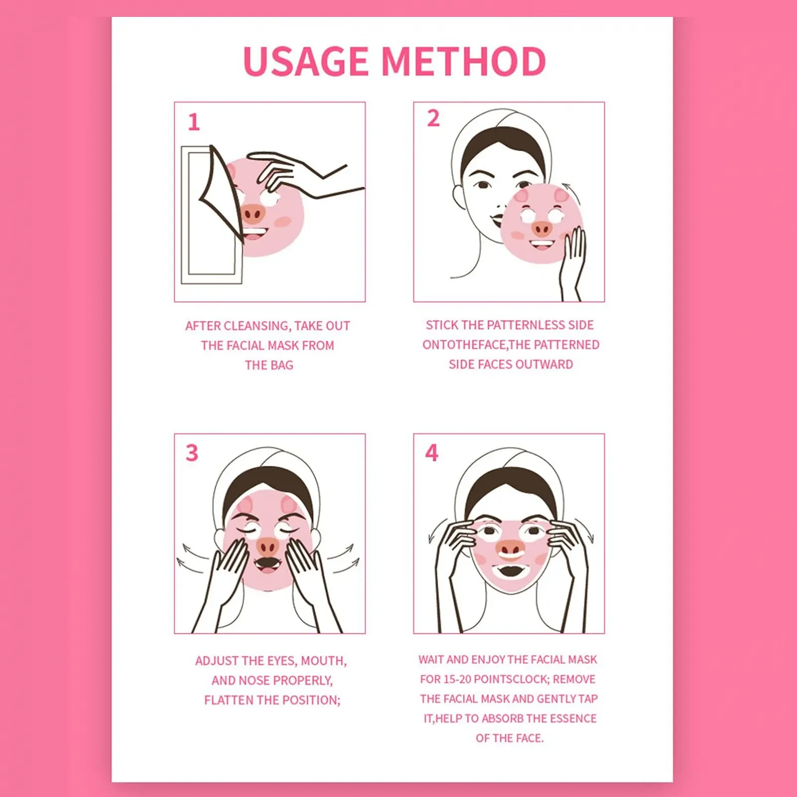 Тканевая маска для лица Без бренда Zebra, фото №9