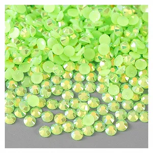 Стразы Yaoqijie 4 мм AB Jelly 10 000 шт, светло-зеленый - Фото 1